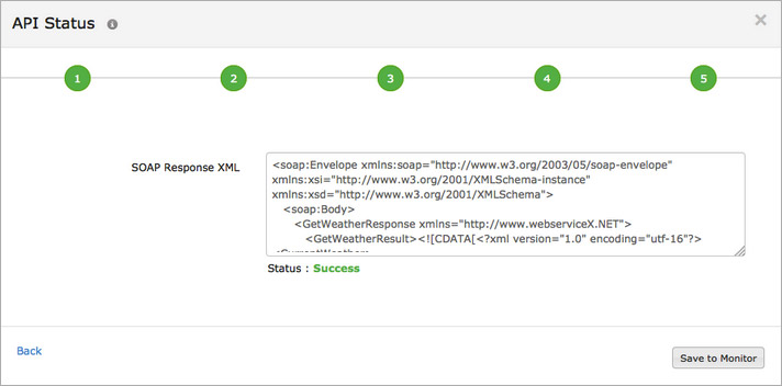 Configure a SOAP web service performance monitor